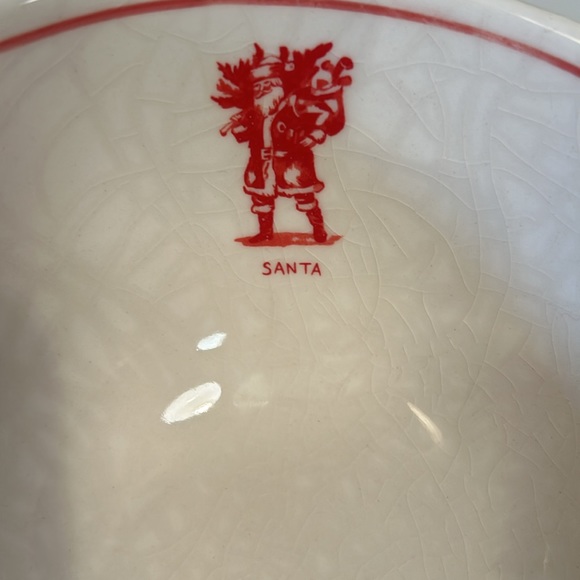 ANTHROPOLOGIE Molly Hatch Santa bowl - Picture 2 of 6